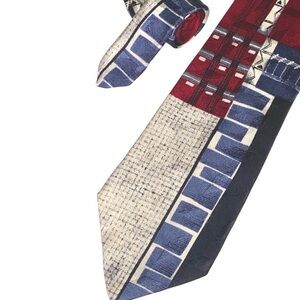 Como Collezione Men's Classic Handmade Silk Necktie L 58” W 4” Vintage Jazz Vibe